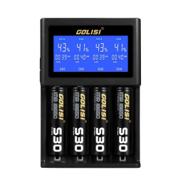 Зарядное устройство Golisi S4 с LCD экраном на 4 слота